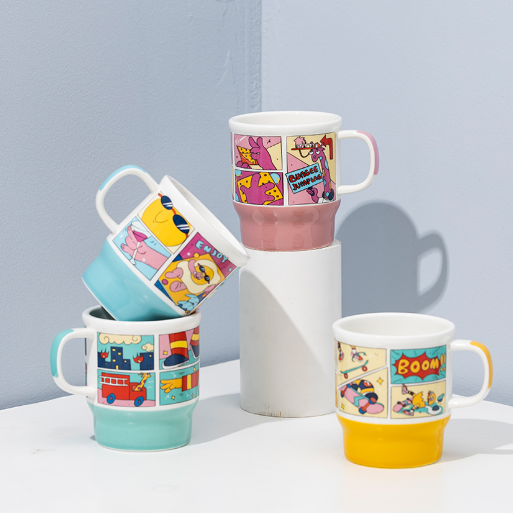 Creative Comic Strip Style Coffee Mug - Grafton Collection