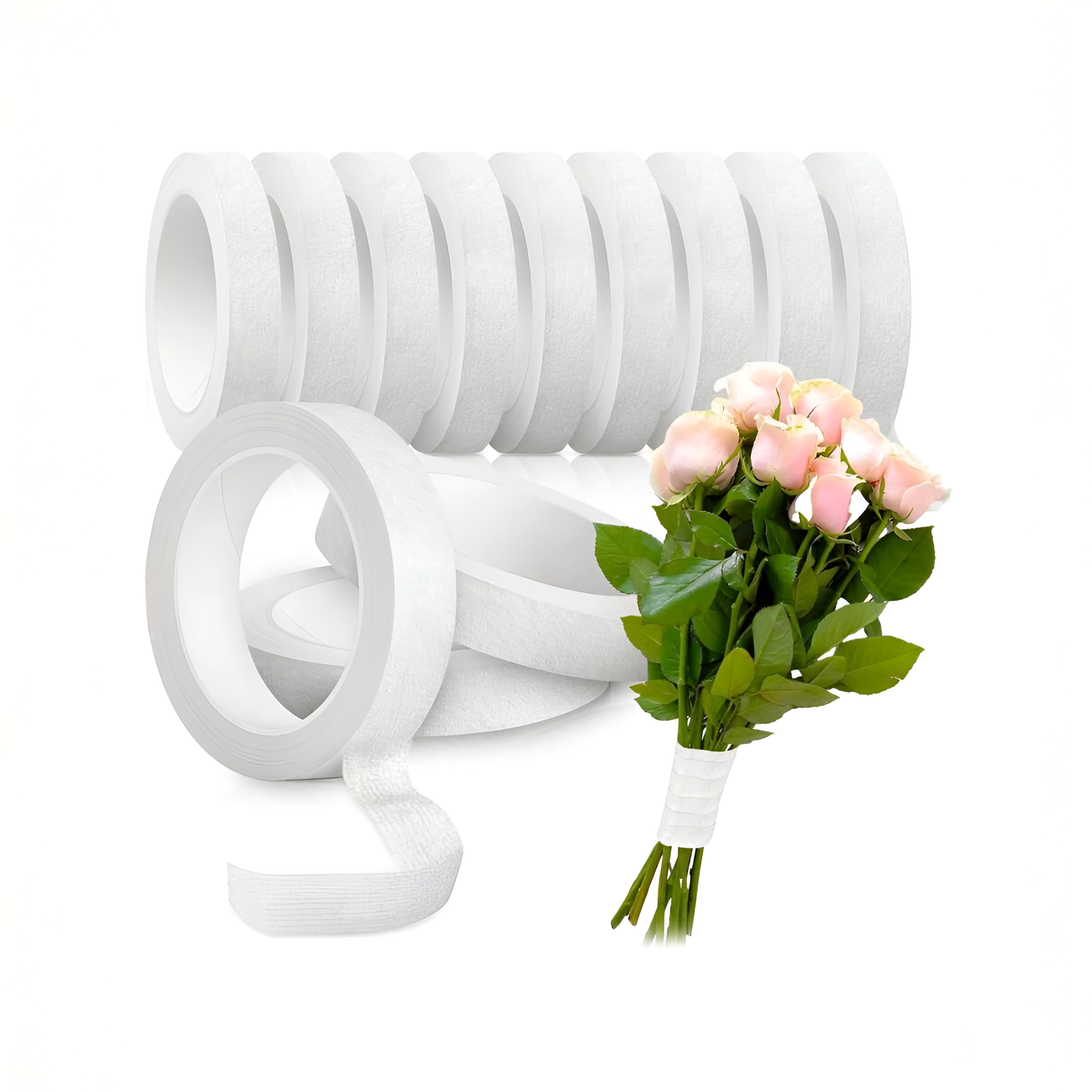 Floral Craft Tapes For Bouquet Stem Wrapping And Design Projects