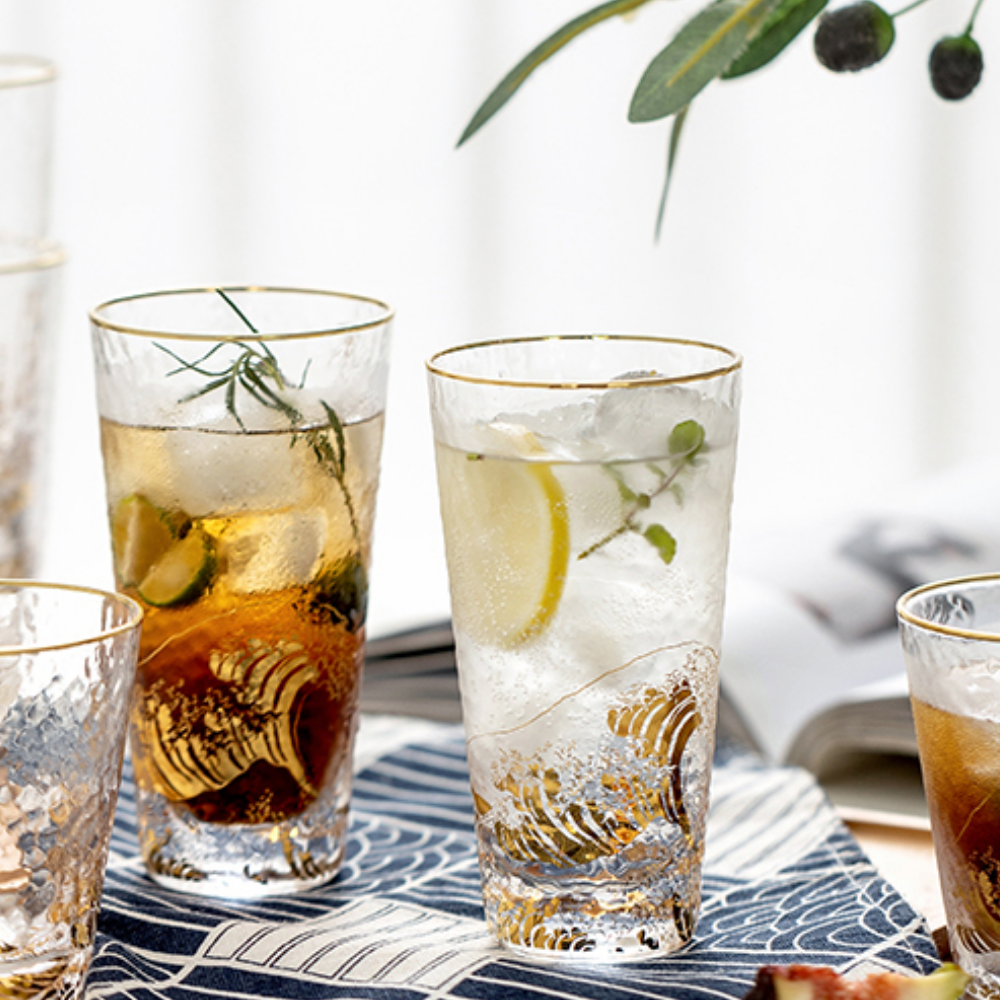 Gold Glass Cups - Grafton Collection