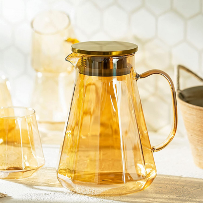 Yellow Glass Pitcher - Grafton Collection