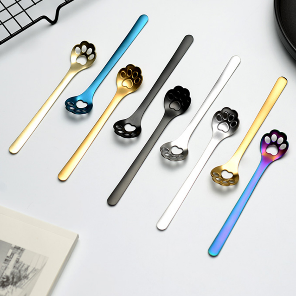 Unique Stainless Steel Pet Paw Stirring Spoon - Grafton Collection