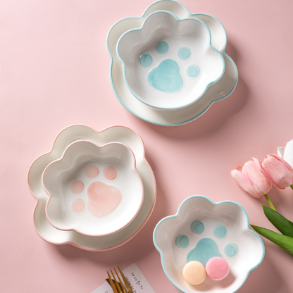 Ceramic Paw Plates - Grafton Collection