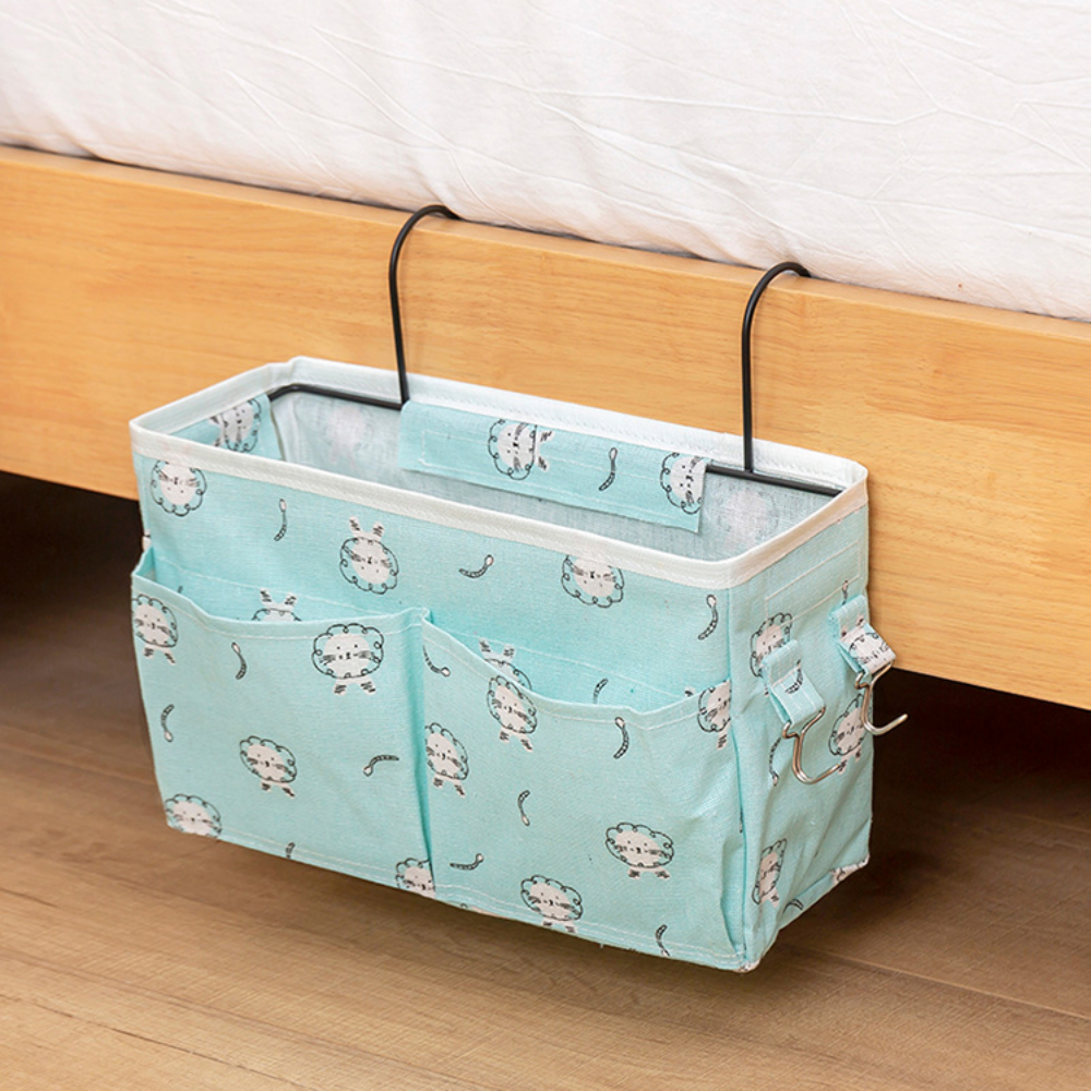 Cotton & Linen Bedside Storage Hanging Bag - Grafton Collection