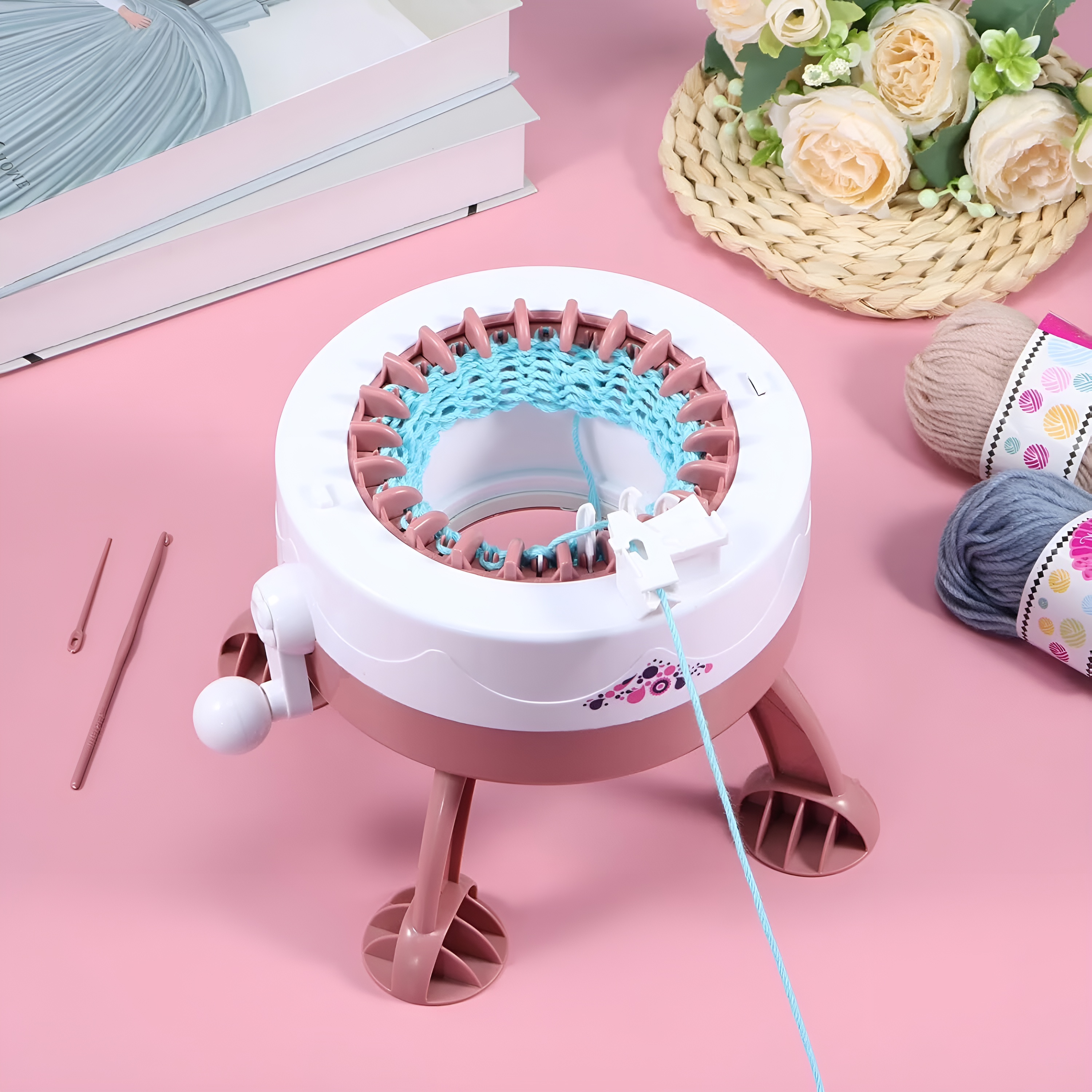 22 Needles Knitting Machine