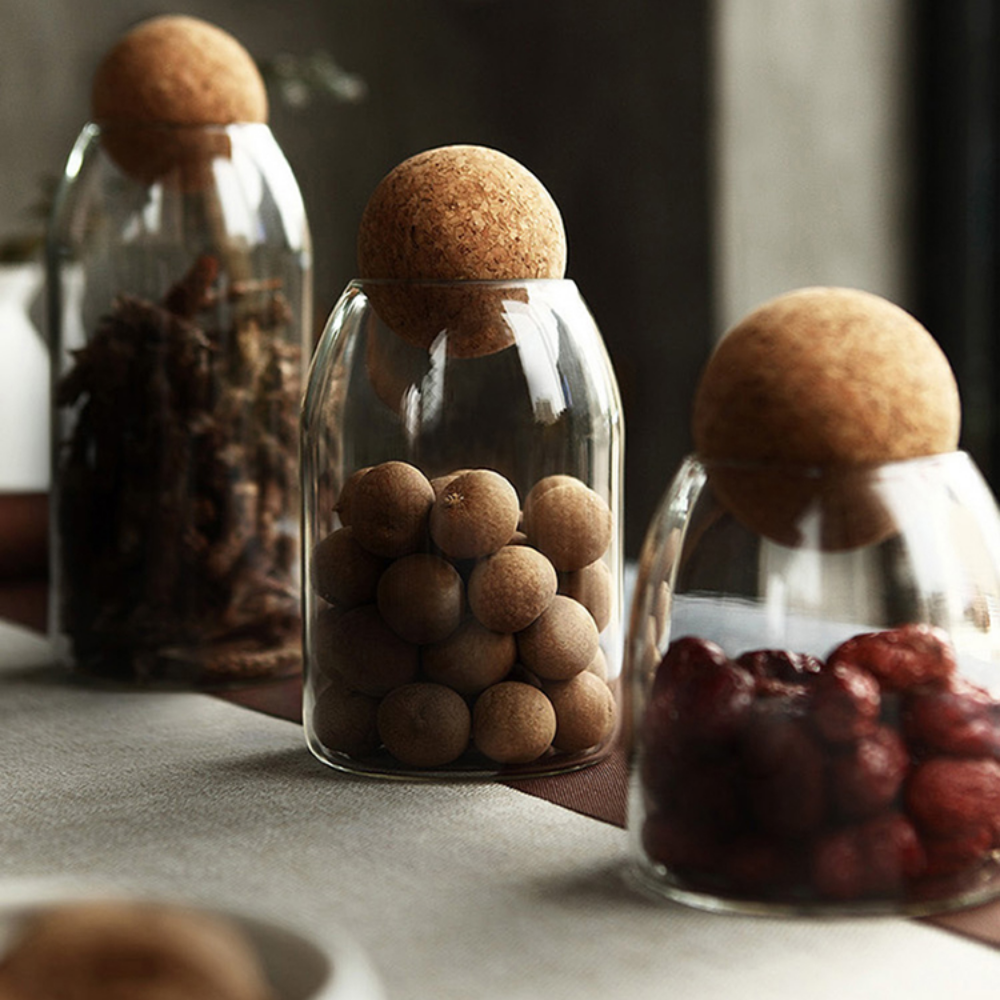 Cork-Sealed Glass Jars - Grafton Collection