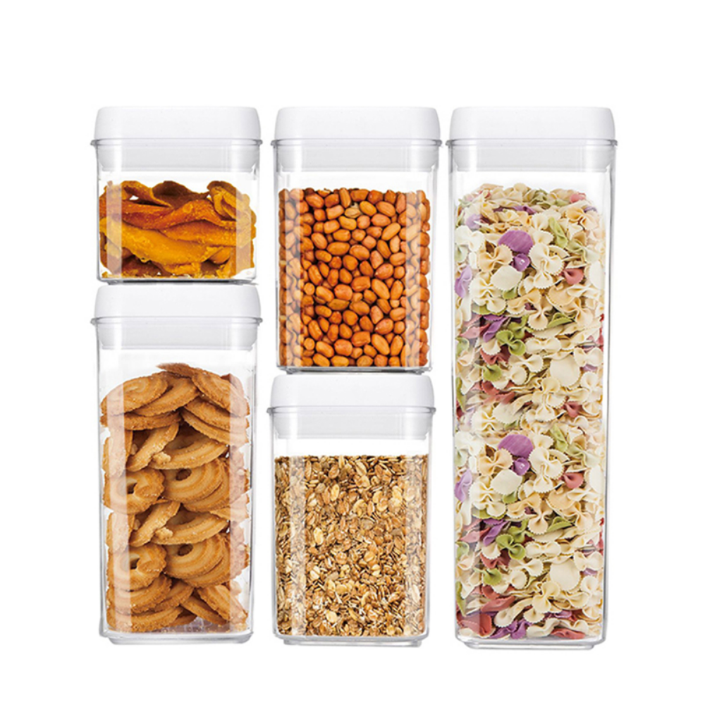 Airtight Food Storage Organizers - 5 Pieces - Grafton Collection