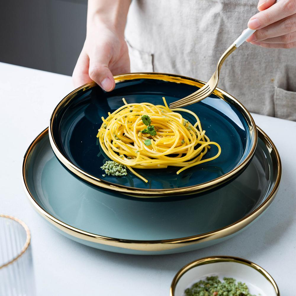 Pandora Luxury 10 Inch Ceramic Oval Dinner Plate - Grafton Collection