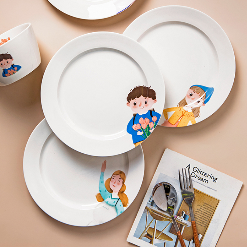 Family Series Porcelain Dinnerware Ceramic Tableware - Grafton Collection
