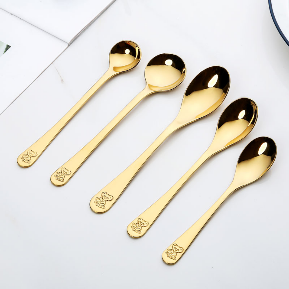 Food Grade Stainless Steel Teddy Bear Spoons - Grafton Collection