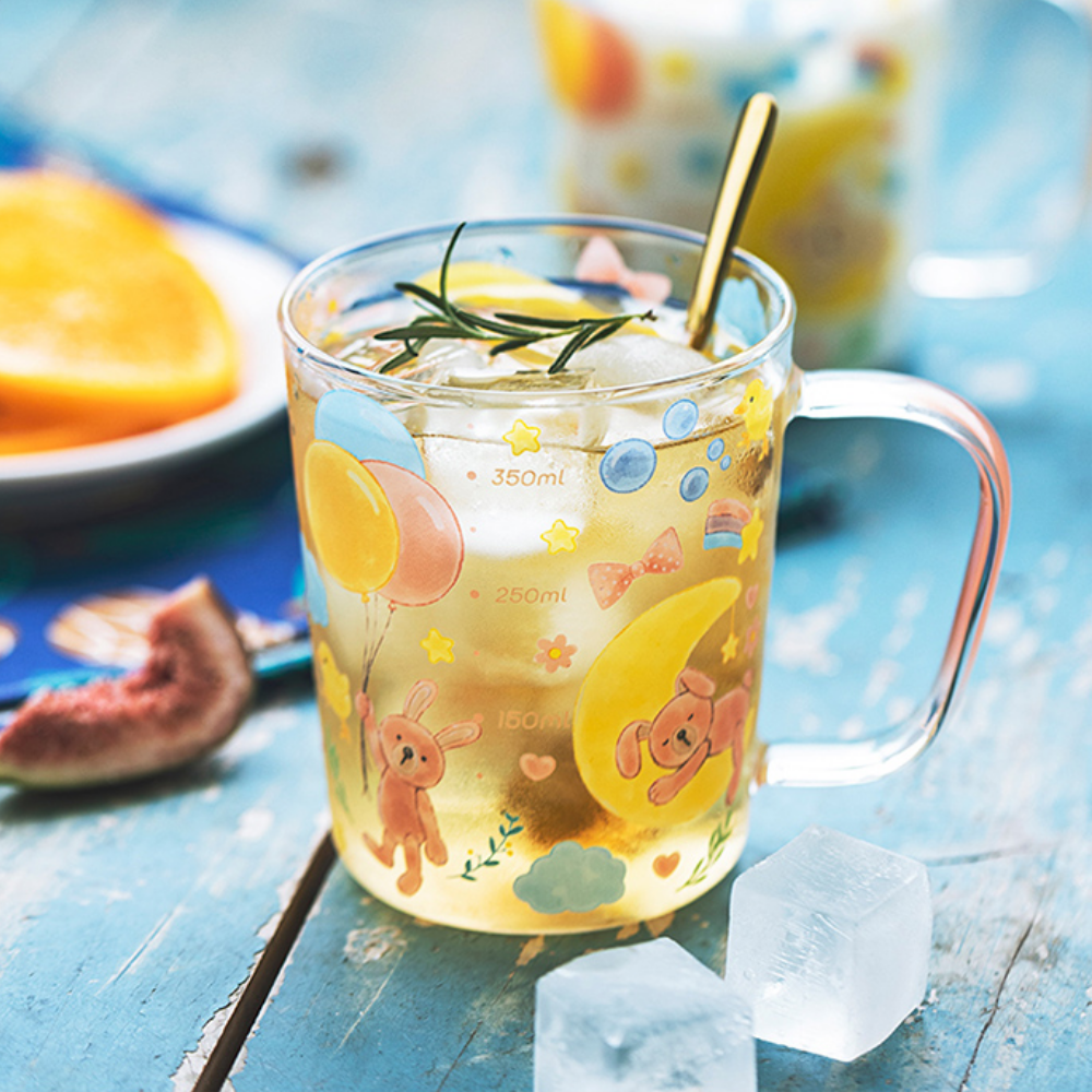 Cartoon Bear Glass Mugs - Grafton Collection