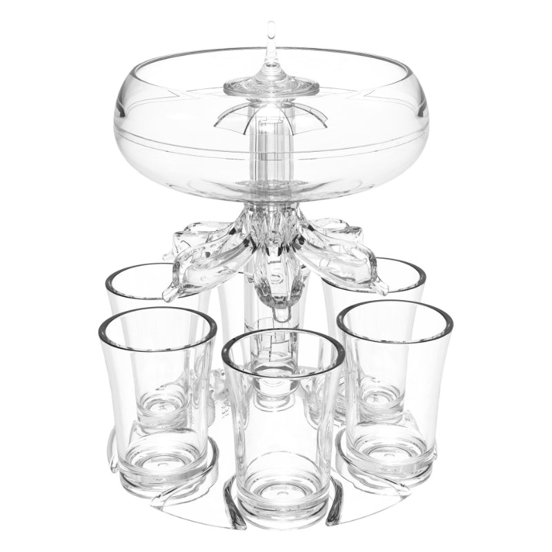 6 Shot Glass Dispenser And Holder - Grafton Collection