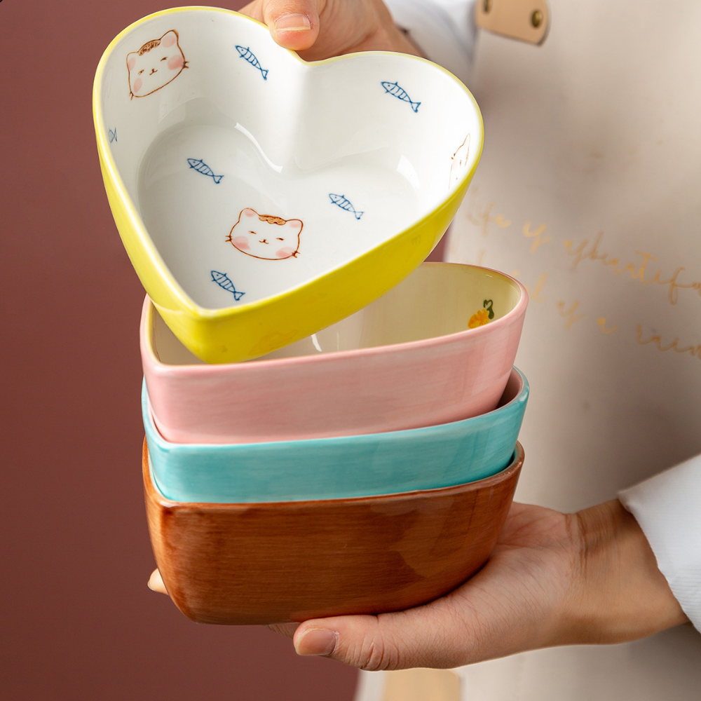 Heart-Shaped Ceramic Dishes - Grafton Collection