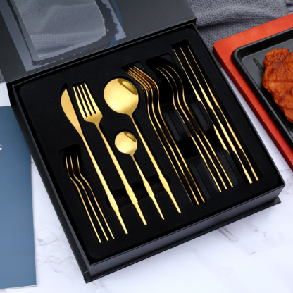 Stainless Steel Long Handle Cutlery Set - Grafton Collection