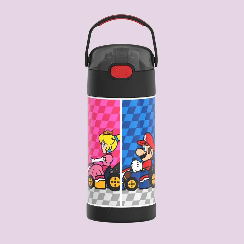 Kids Stainless Steel Vacuum Insulated Water Bottle with Straw