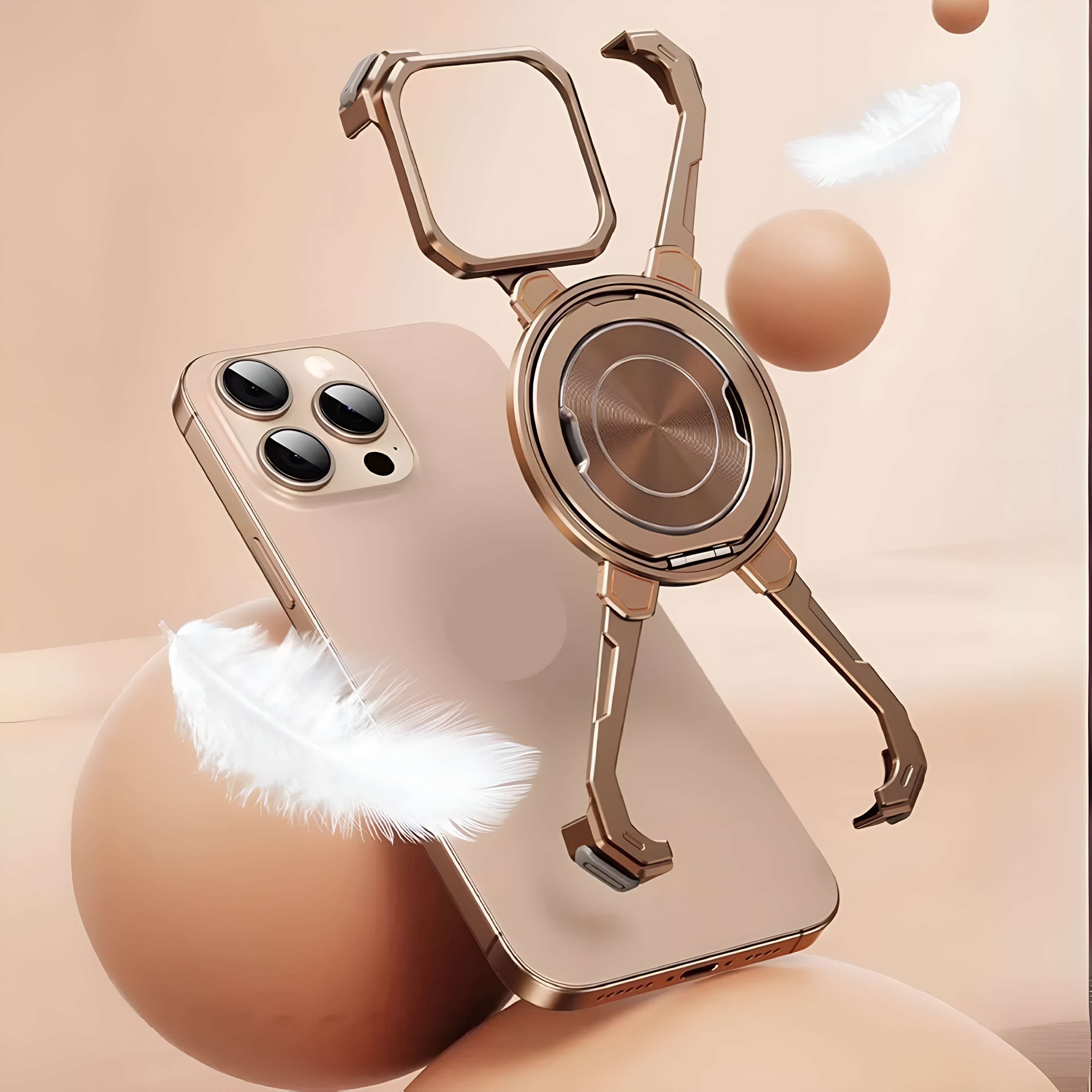 Magic Claw Rotating Bracket Anti Fall Magnetic Phone Case