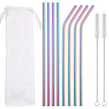 Reusable Metal Straws + Case - Grafton Collection