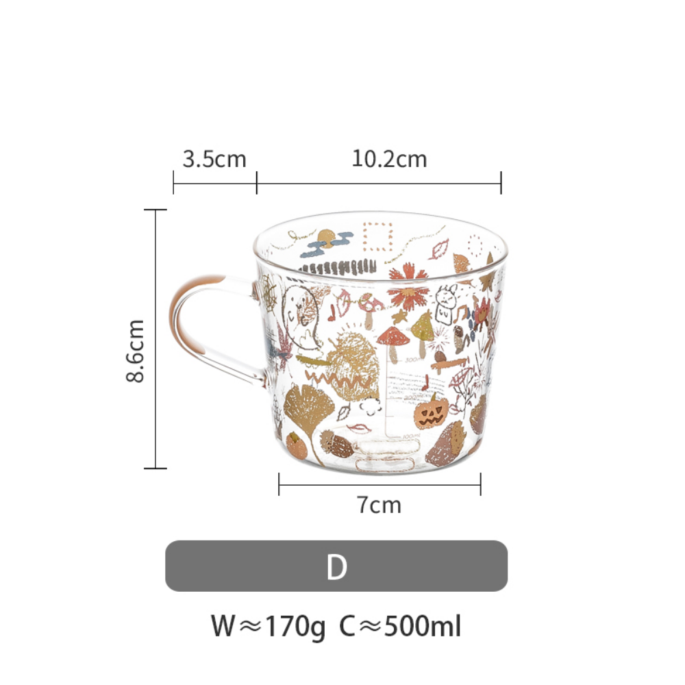 Forest Adventure Cartoon Pattern Glass - Grafton Collection