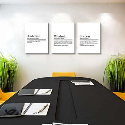 Positive Motivational Quotes Printed Wall Art - Grafton Collection