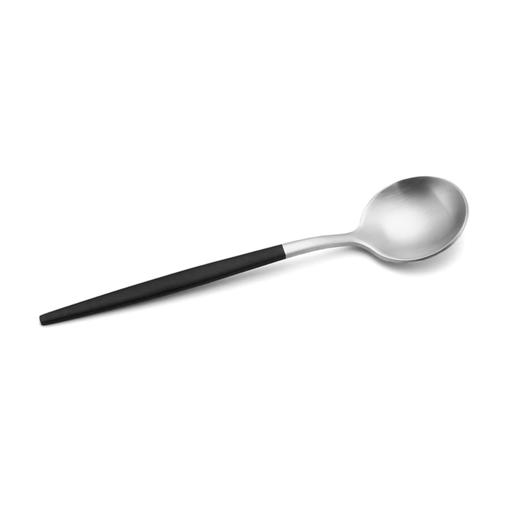 Matte-Colored Stainless Steel Dessert & Tea Spoons - Grafton Collection