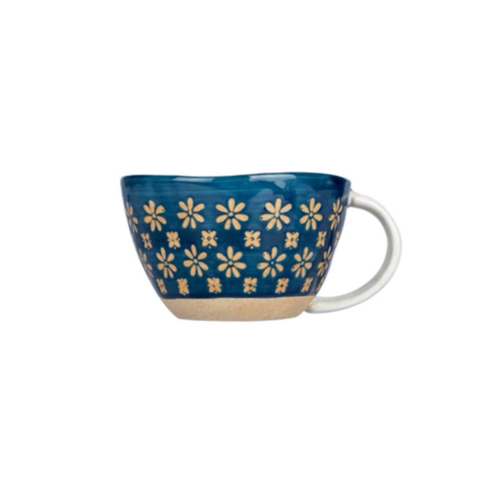Hand-Painted Pottery Mugs - Grafton Collection