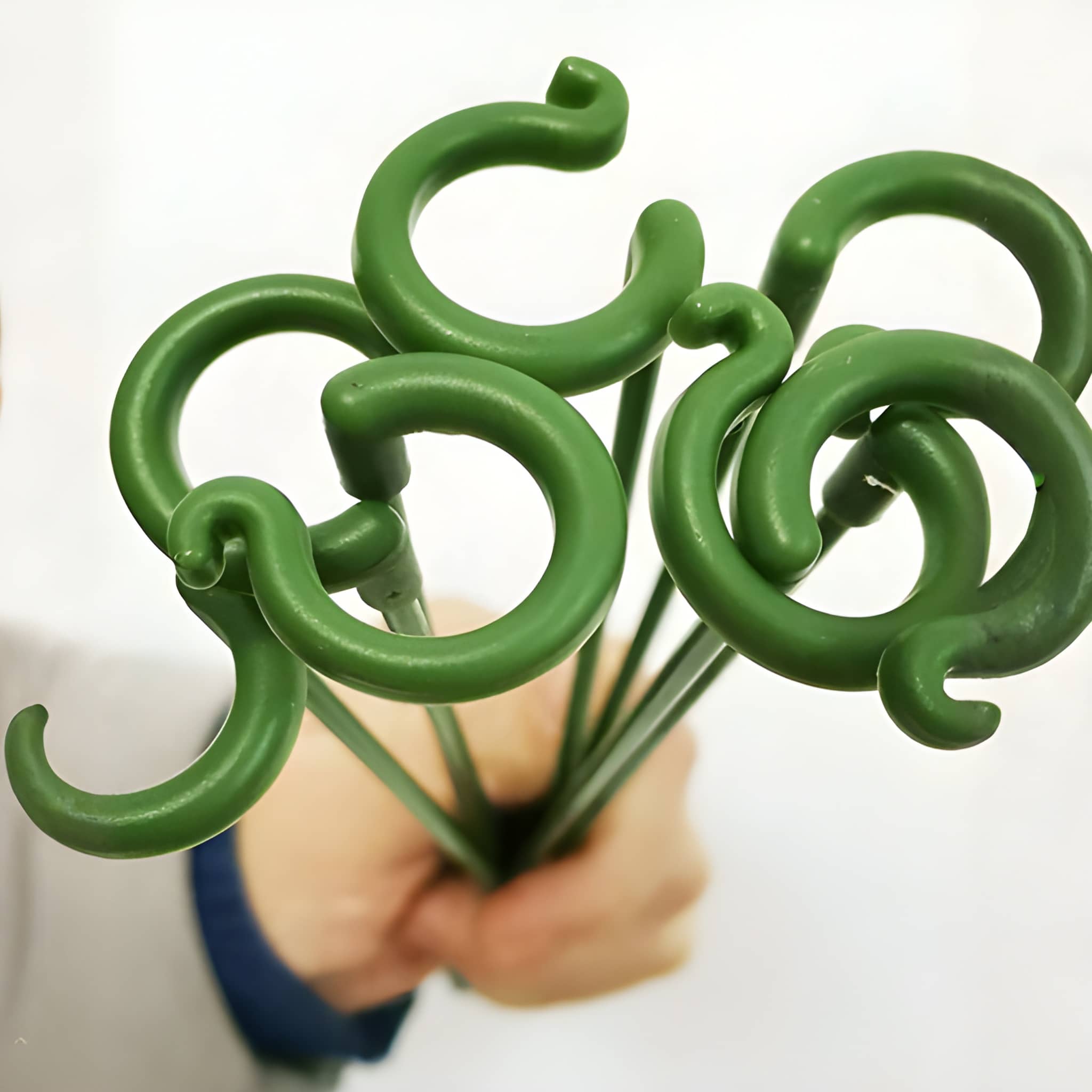 10 Piece Green Plant Support Stakes For Flower Pot Holders