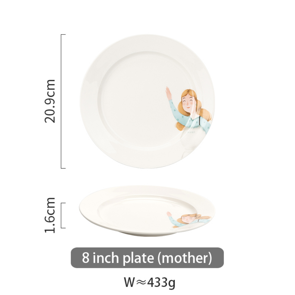 Family Series Porcelain Dinnerware Ceramic Tableware - Grafton Collection