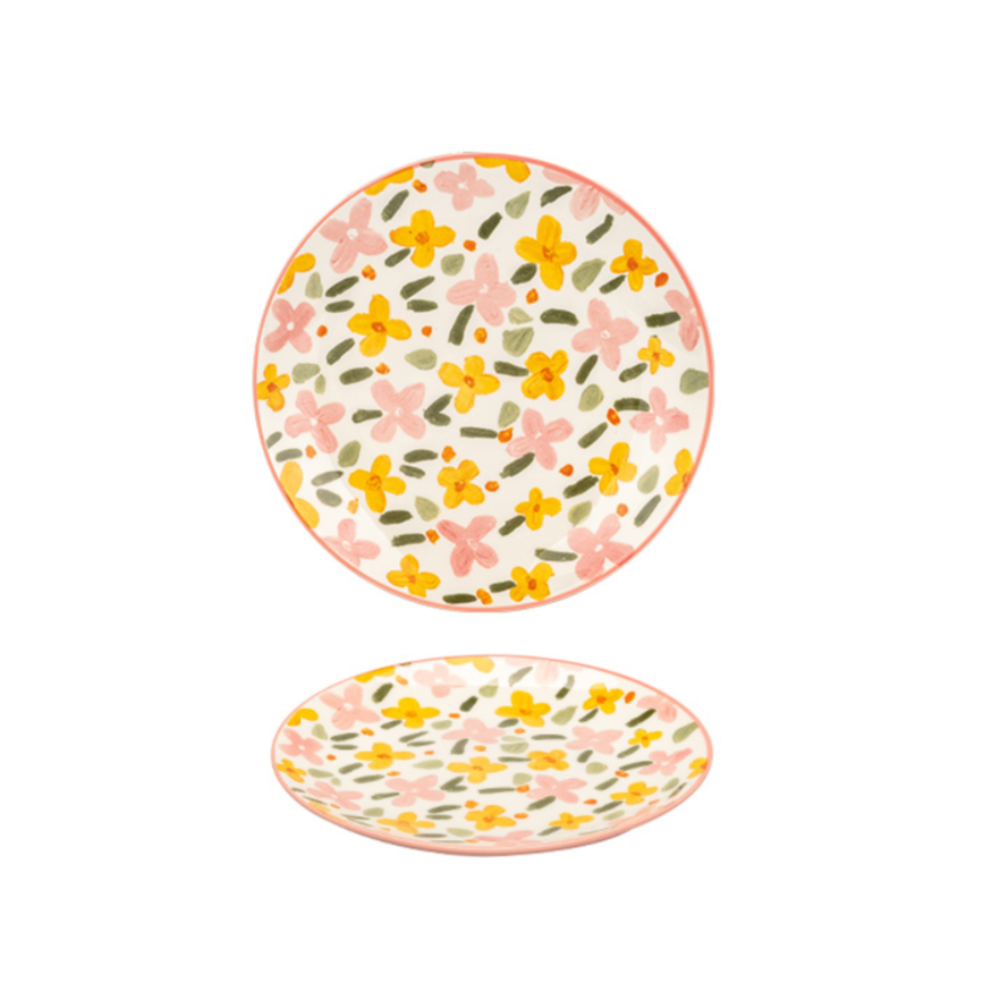 Ceramic Flower Plates - Grafton Collection
