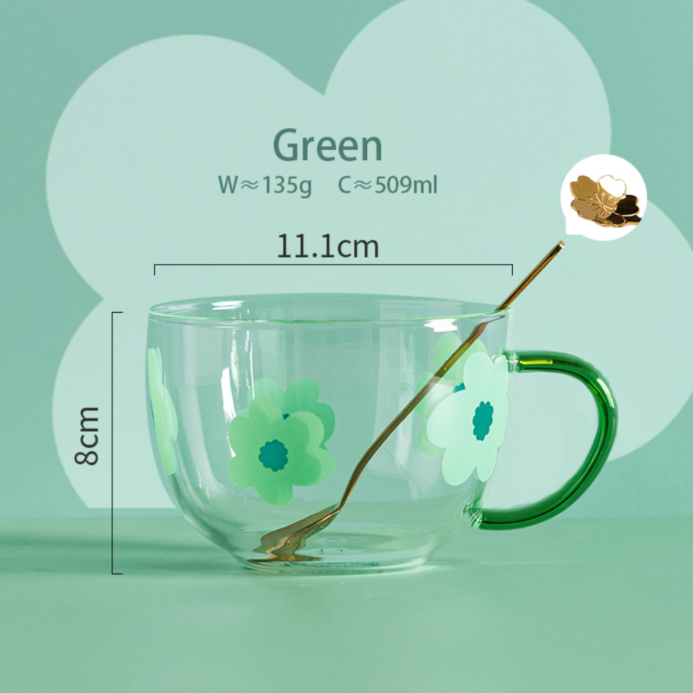 Flower Glass Mugs - Grafton Collection