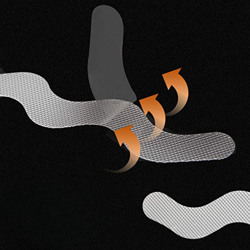 Patented Anti Slip Shower Stickers-Safety Bathtub Strips Adhesive Decals with Premium Scraper for  Bath Tub Shower Stairs Ladders Boats - Grafton Collection