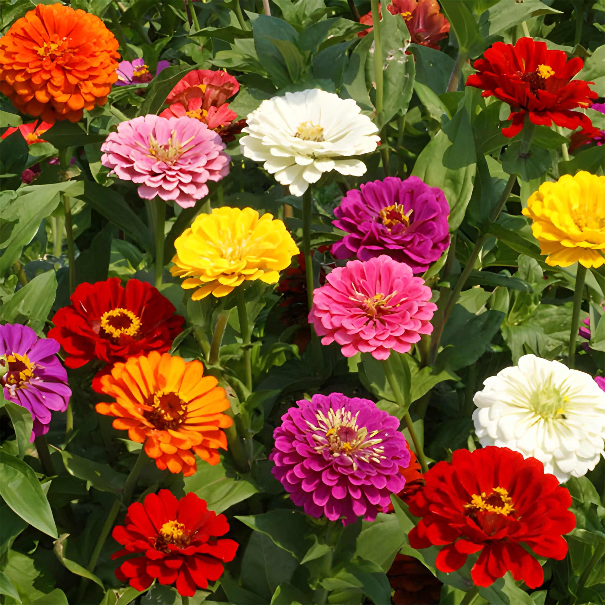 1000 Pieces Heirloom Nongmo Grown Zinnia Flower Seeds 