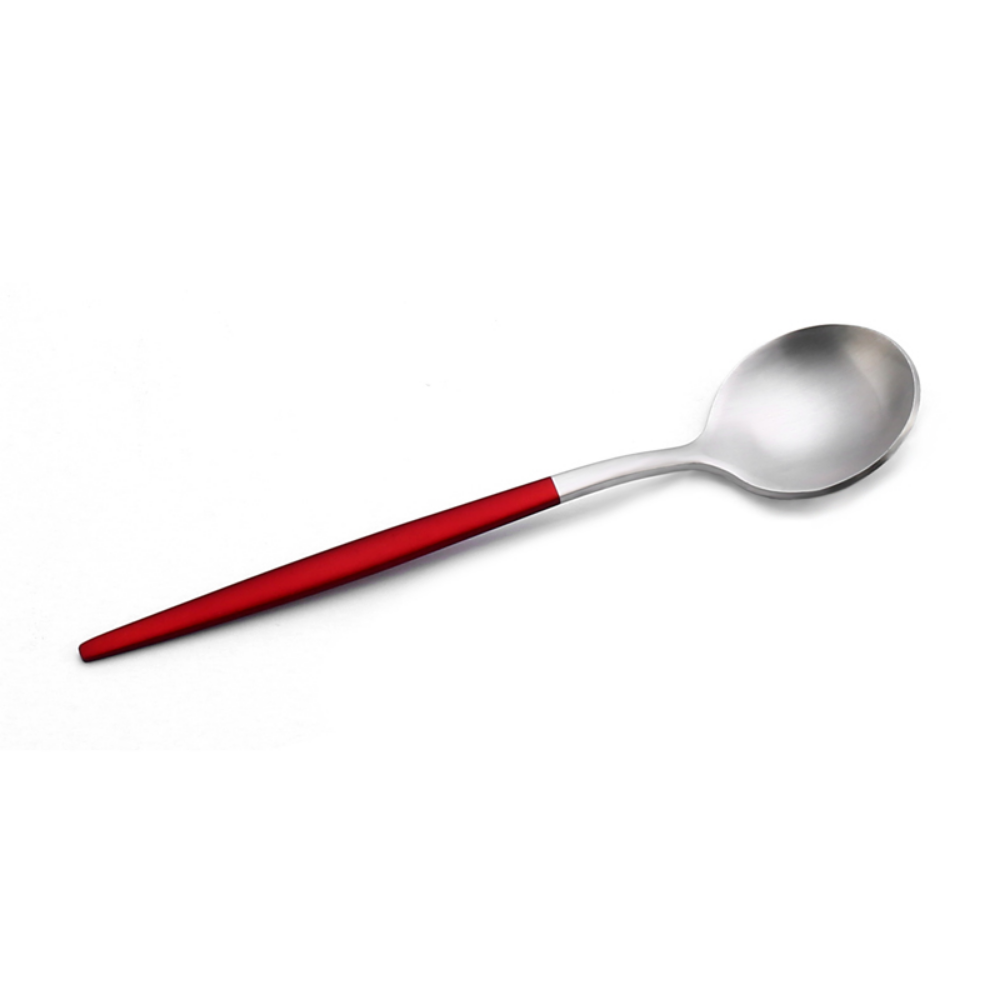 Matte-Colored Stainless Steel Dessert & Tea Spoons - Grafton Collection