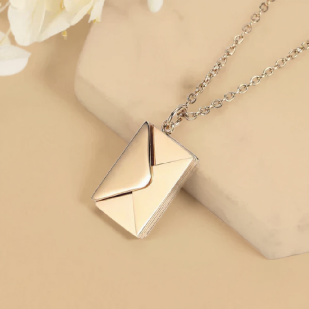 Personalized Envelope Pendant Necklace