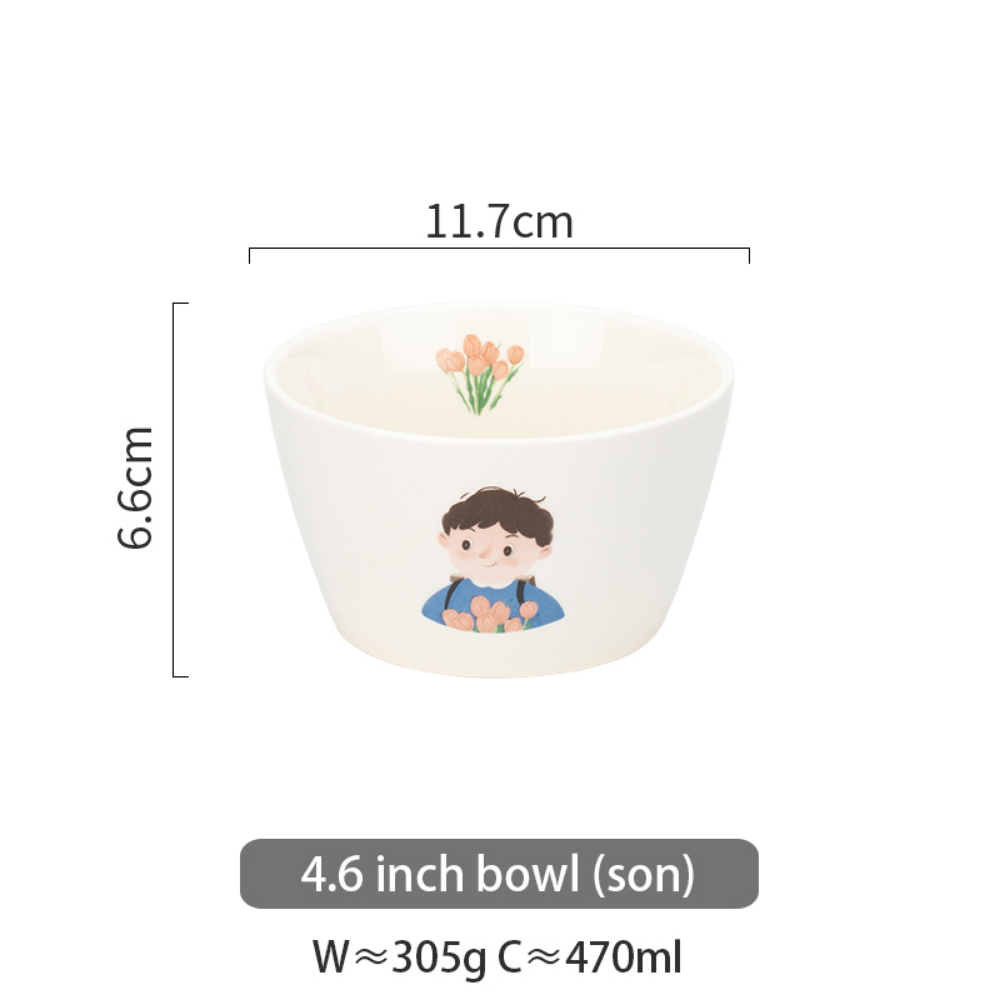 Family Series Porcelain Dinnerware Ceramic Tableware - Grafton Collection