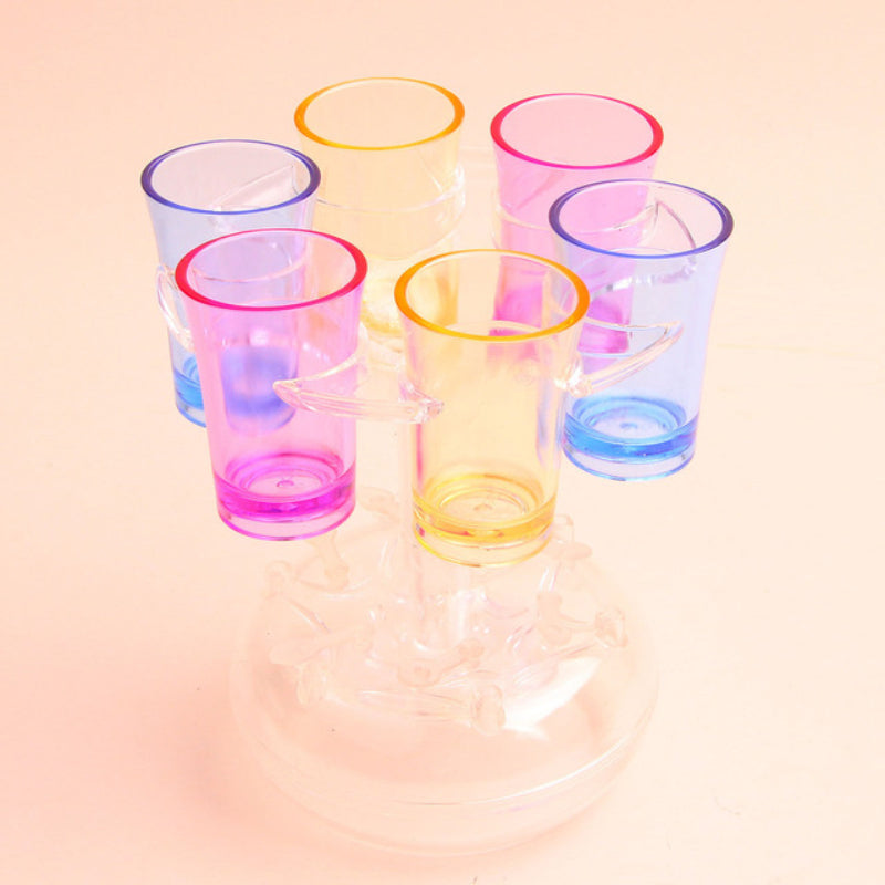 6 Shot Glass Dispenser And Holder - Grafton Collection