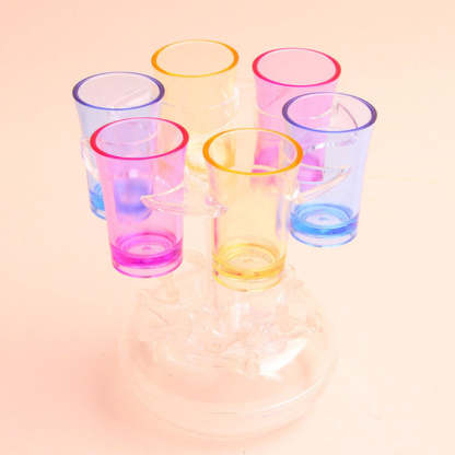 6 Shot Glass Dispenser And Holder - Grafton Collection