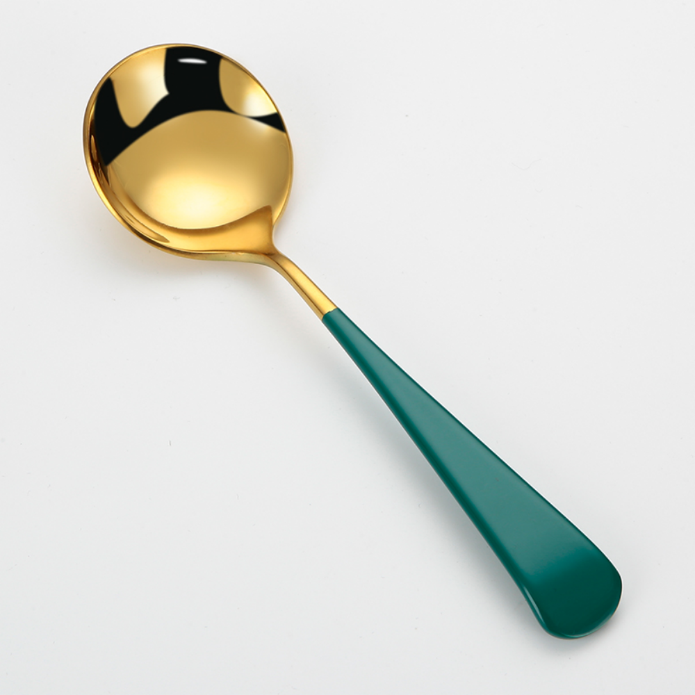 Colorful Stainless Steel Round Tea Spoon - Grafton Collection