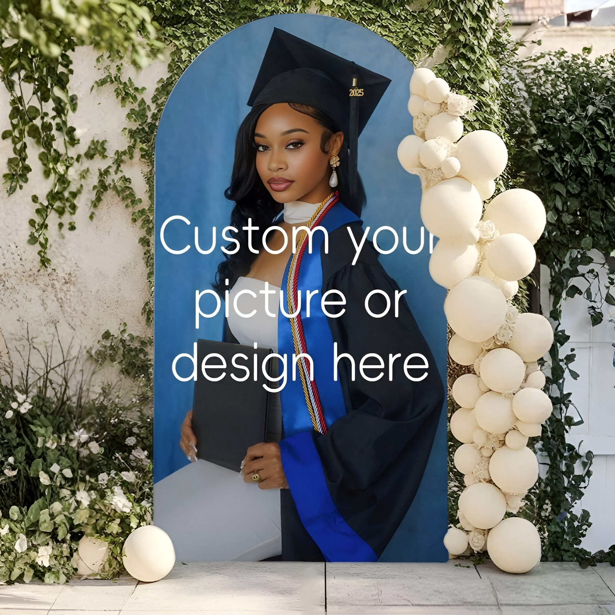 Customized Elastic Arch Cover - Graduation Arch