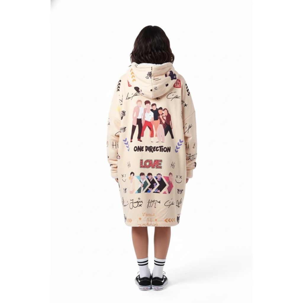One Direction Printed Oversized Hoodie Blanket