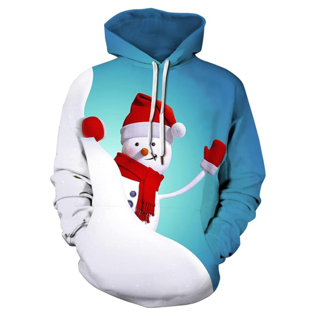 Christmas All Over Print 3D Pullover Hoodie With Pocket