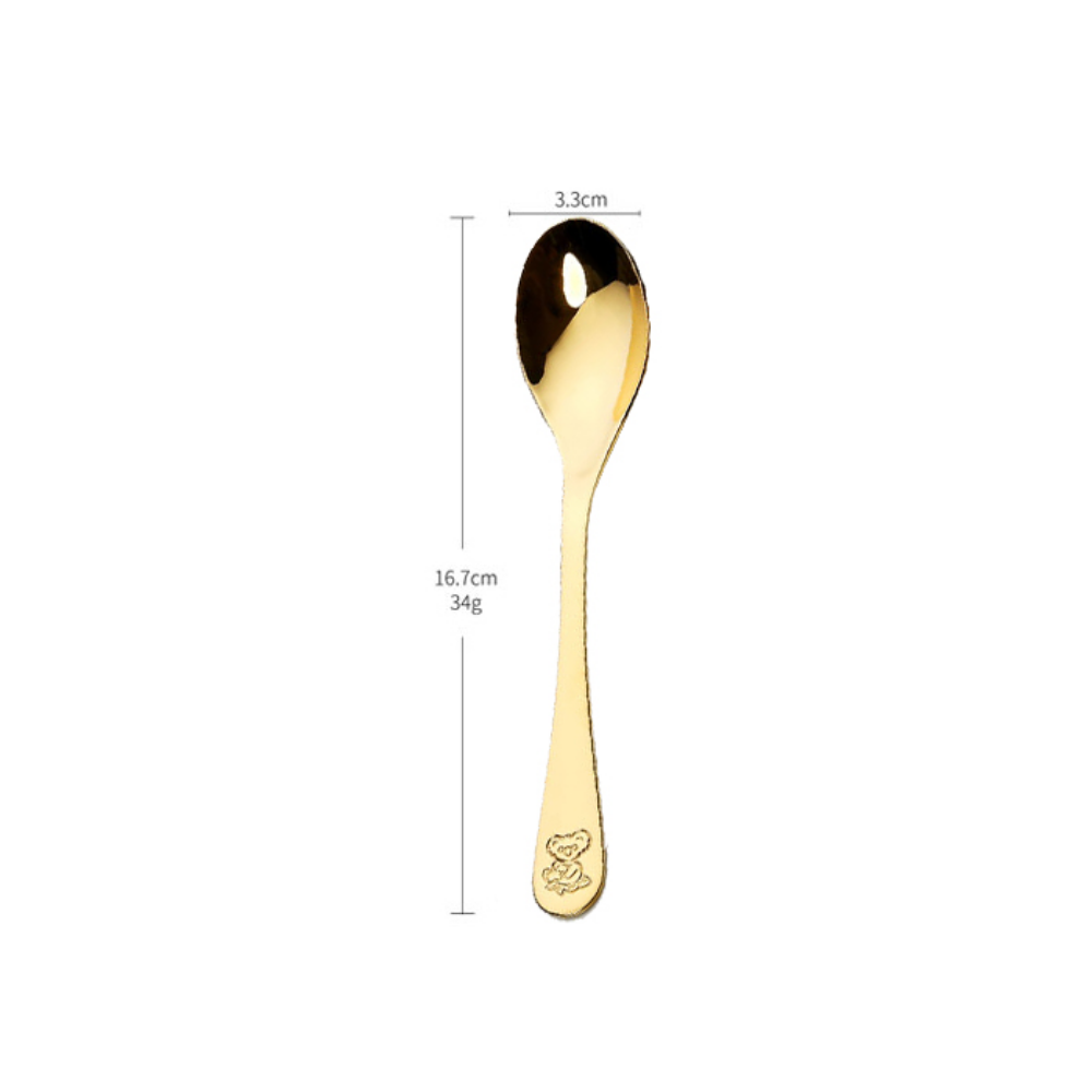 Food Grade Stainless Steel Teddy Bear Spoons - Grafton Collection