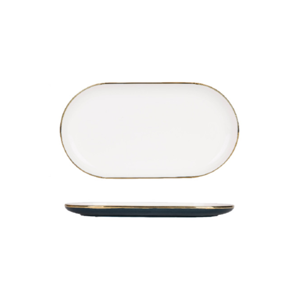 Blue & Gold Ceramic Dinnerware - Grafton Collection