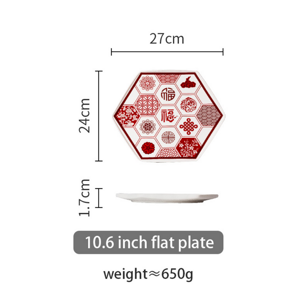 Chinese Fudao Bowl and Plate Tableware Set - Grafton Collection