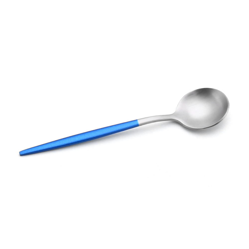 Matte-Colored Stainless Steel Dessert & Tea Spoons - Grafton Collection