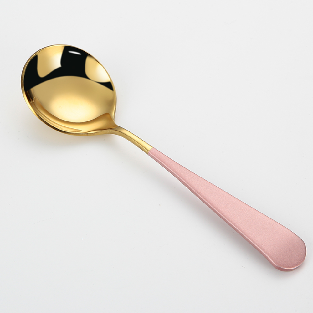 Colorful Stainless Steel Round Tea Spoon - Grafton Collection