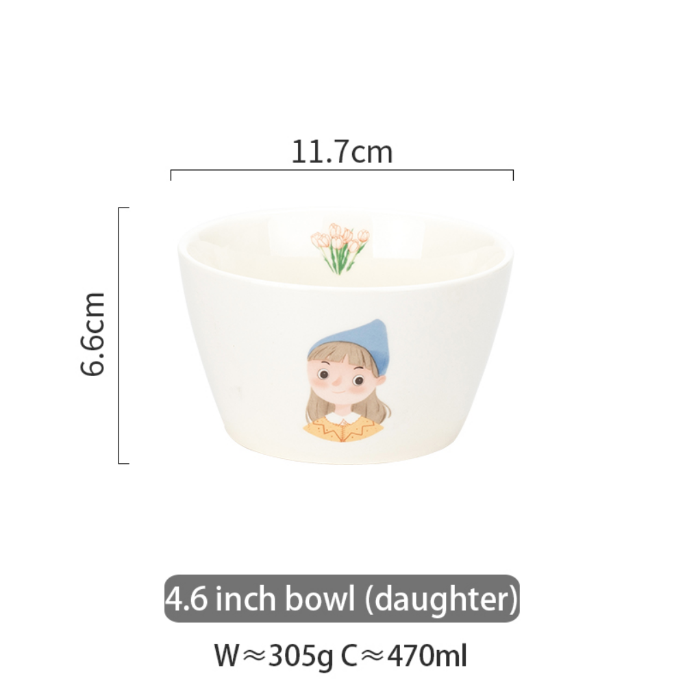 Family Series Porcelain Dinnerware Ceramic Tableware - Grafton Collection