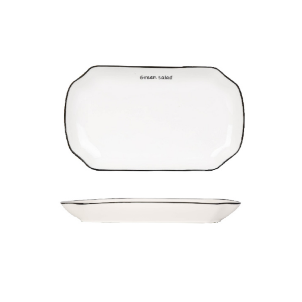 White Ceramic Dinnerware - Grafton Collection