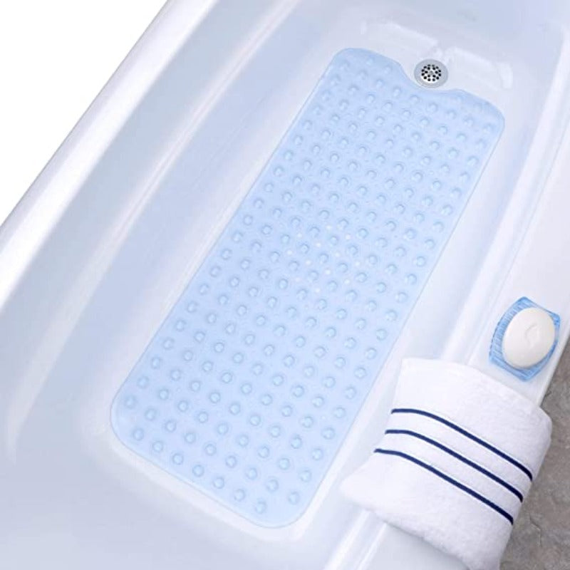 Extra Longer Bath Tub & Shower Mat ,Longer Than Standard Bathtub Mats,Wet Floor Non-Slip for Elderly & Kids Bathroom - Grafton Collection
