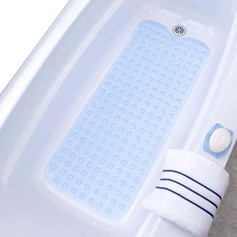 Extra Longer Bath Tub & Shower Mat ,Longer Than Standard Bathtub Mats,Wet Floor Non-Slip for Elderly & Kids Bathroom - Grafton Collection
