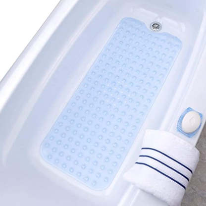 Extra Longer Bath Tub & Shower Mat ,Longer Than Standard Bathtub Mats,Wet Floor Non-Slip for Elderly & Kids Bathroom - Grafton Collection