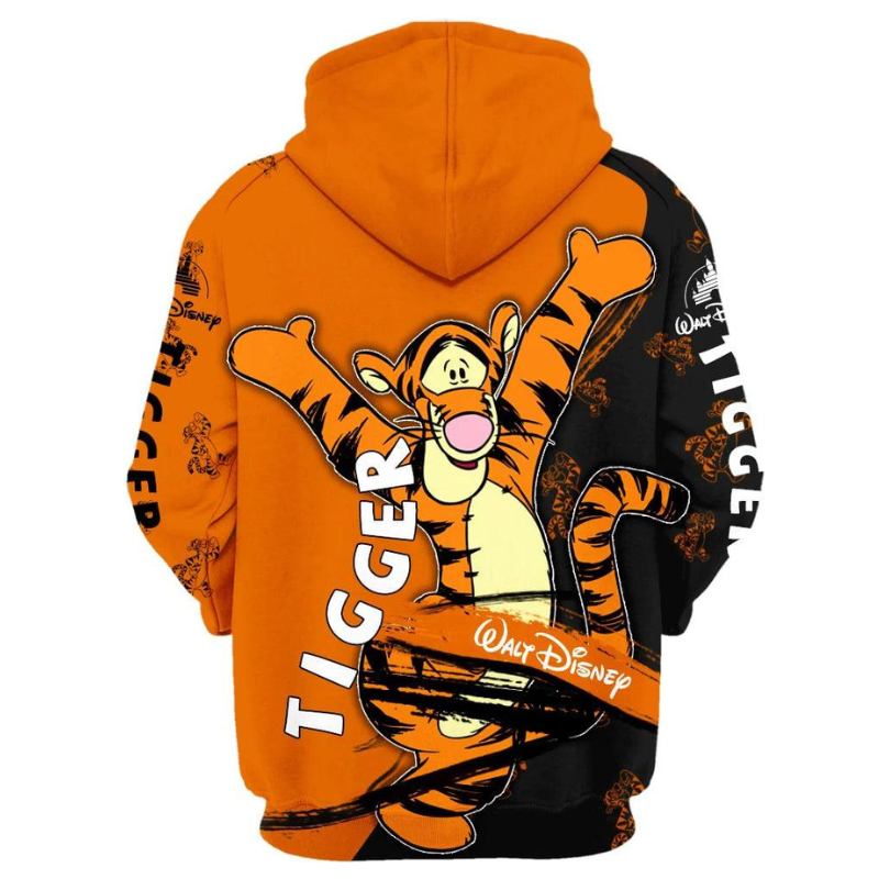 Excited Tigger Zip Up Hoodie